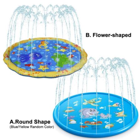 שטיח מזרקת מים לילדים למשחק ורענון בקיץ